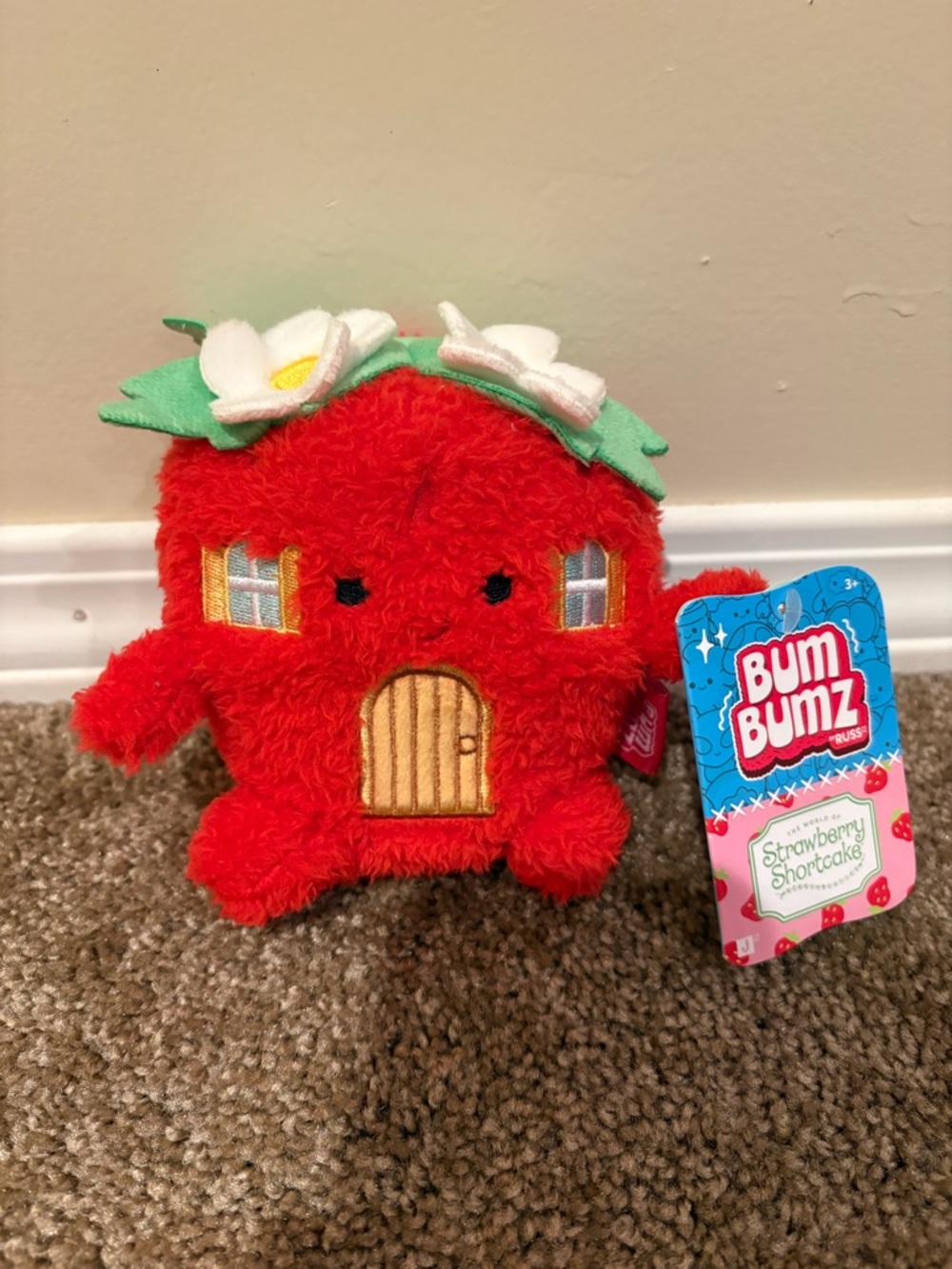 Bum Bumz Strawberry Shortcake House Red Plush Toy